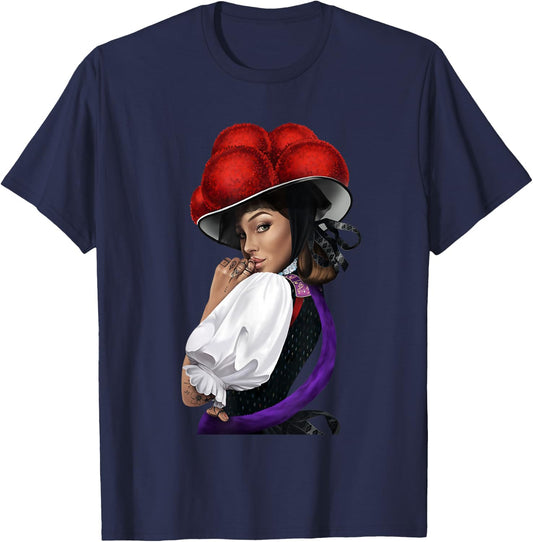 Cool Bollenhut Black Forest , black T-Shirt - T-Shirt | Navy