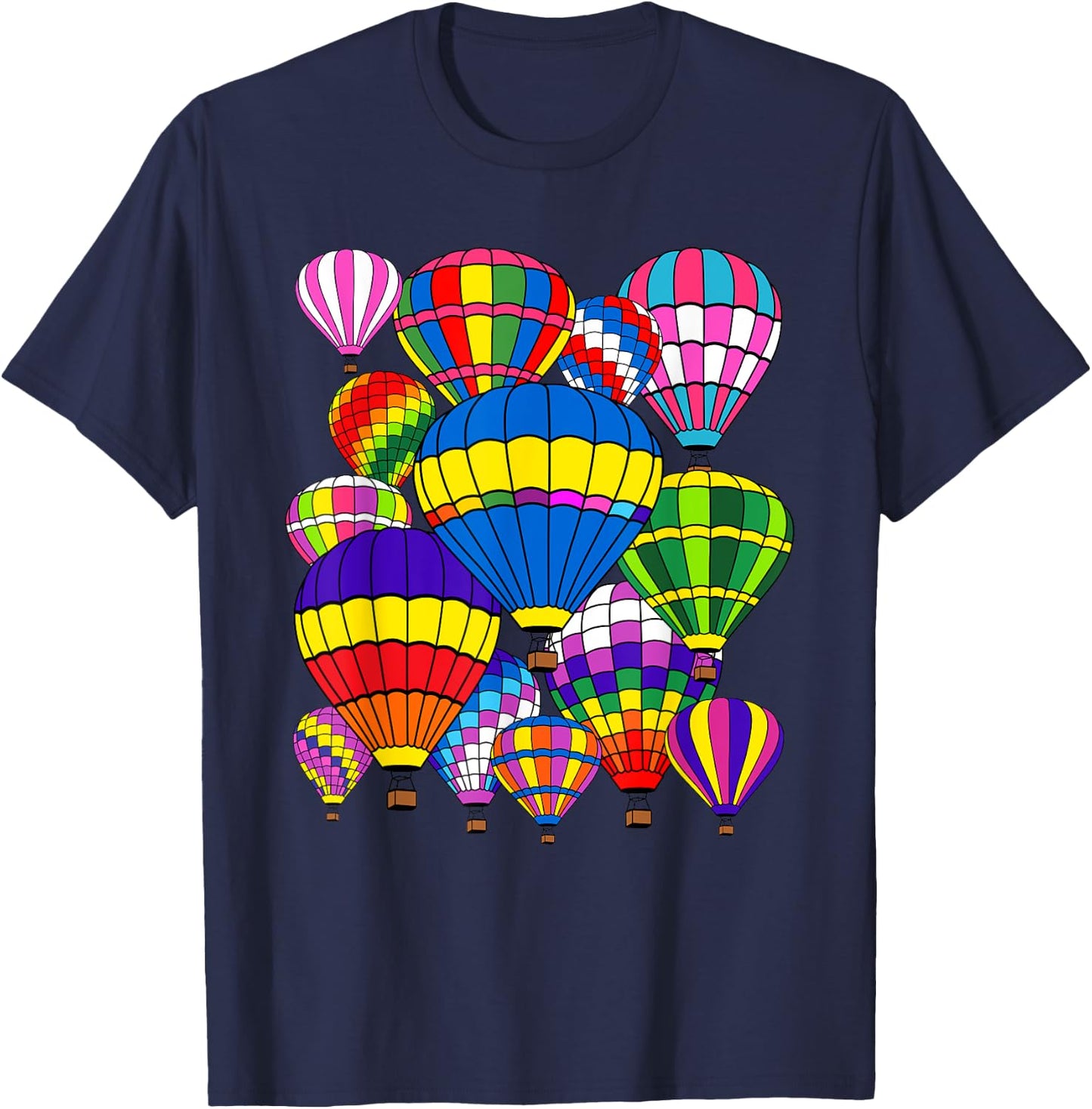 Funny Hot Air Balloon Festival Balloonist Fly Ballooning T-Shirt - T-Shirt | Navy