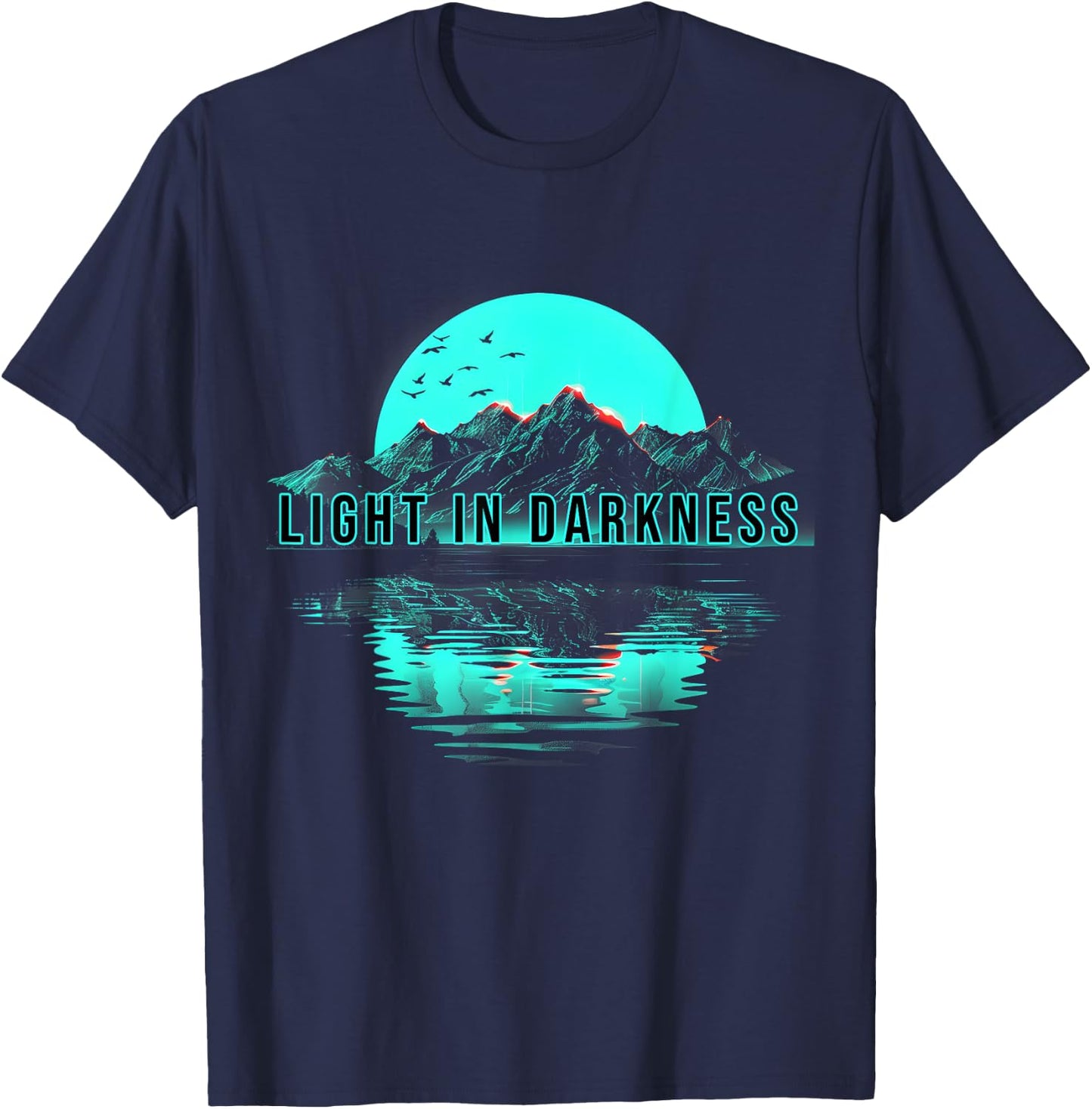 great Mountain Graphic Ideal for Hiking and Exploration T-Shirt - T-Shirt | Navy