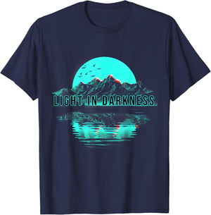 great Mountain Graphic Ideal for Hiking and Exploration T-Shirt - T-Shirt | Navy