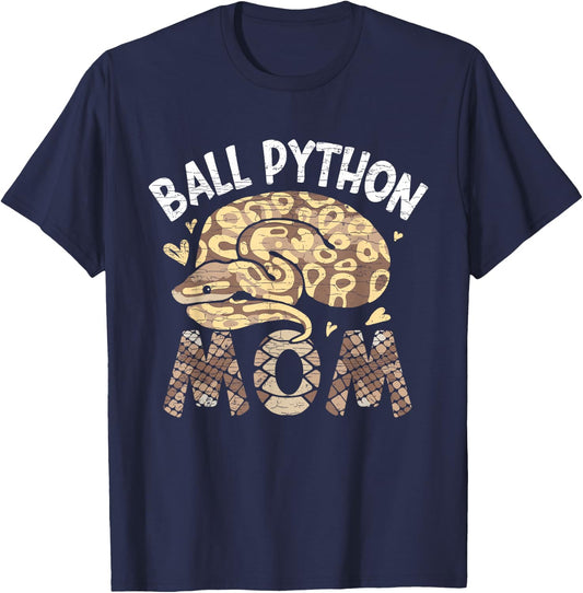Ball Python Mom T-Shirt - T-Shirt | Navy