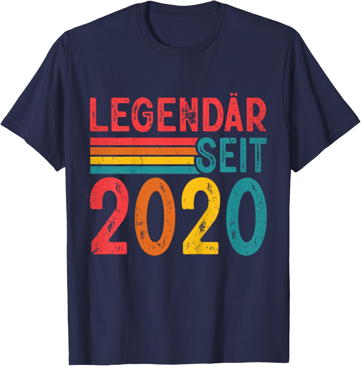 Kinder Legendär Seit 2020 Retro Jungs Mädchen 6. Geburtstagsshirt T-Shirt - T-Shirt | Navy