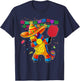 Dabbing Pinata Sombrero Pickleball Player Fan Cinco De Mayo T-Shirt - T-Shirt | Navy