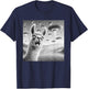 Llama Selfie UFO alien surprised Llama T-Shirt - T-Shirt | Navy