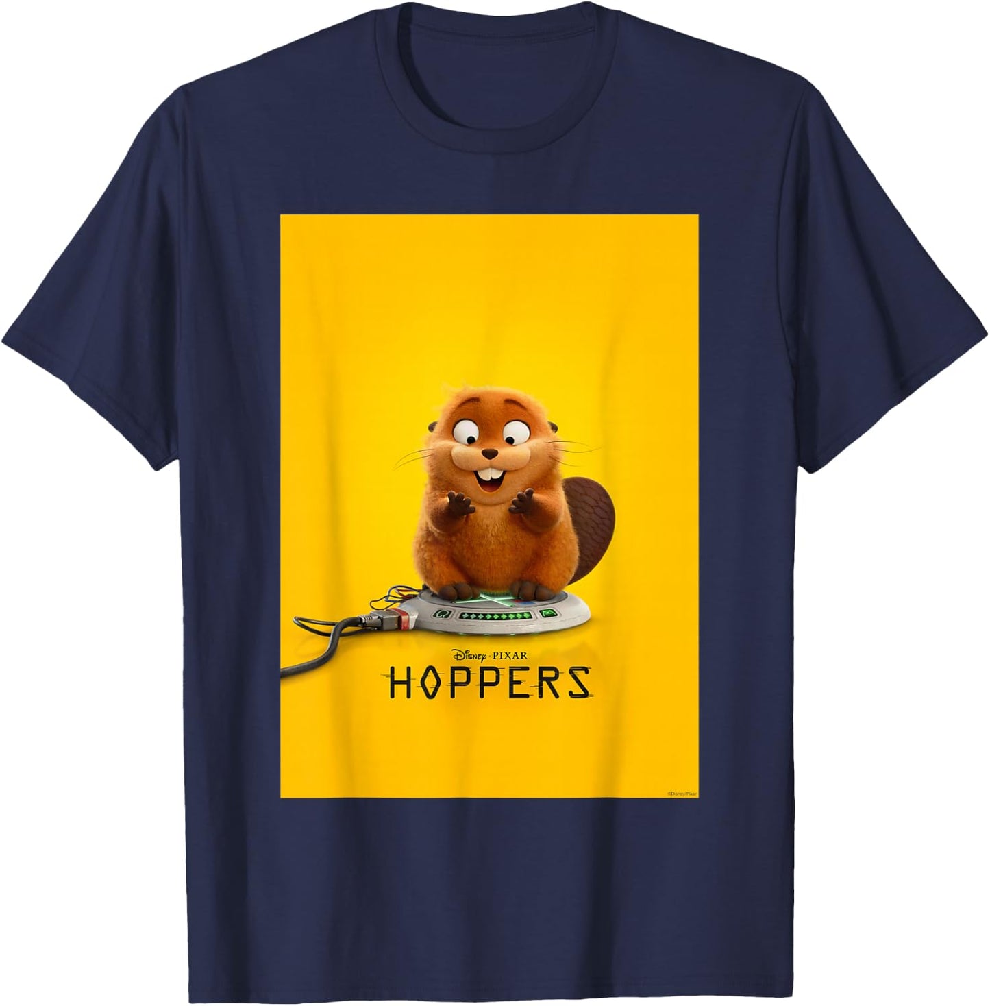 Disney and Pixar's Hoppers Robot Beaver Mabel Poster Art T-Shirt - T-Shirt | Navy