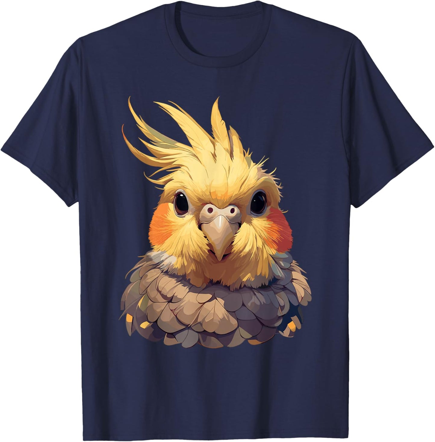 Nymphensittiche Nymphensittich - Damen - Schwarz - Tierdruck - Kurzarm - S T-Shirt - T-Shirt | Navy