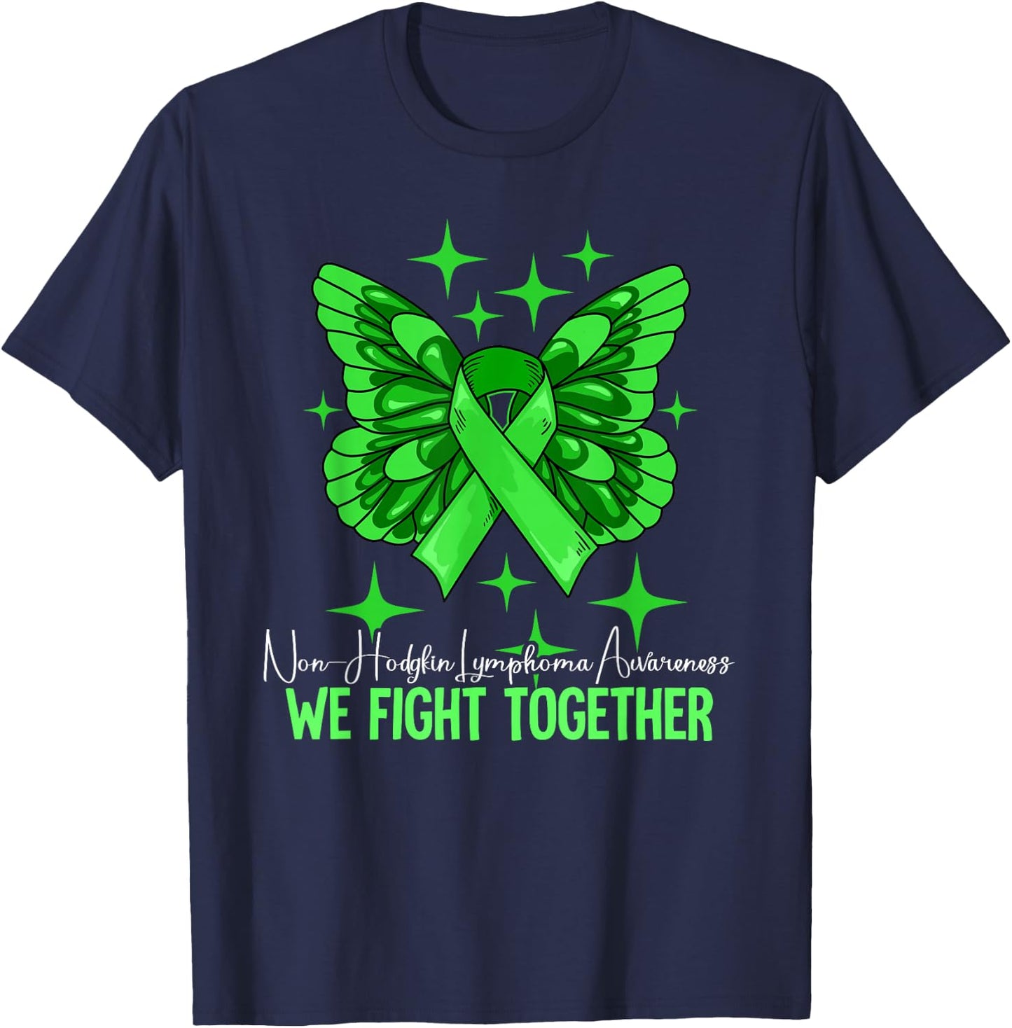 Non-Hodgkins Lymphoma Awareness T-Shirt - T-Shirt | Navy