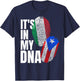 Italian And Puerto Rican DNA Mix Flag Heritage Gift T-Shirt - T-Shirt | Navy