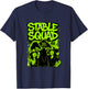 Stable Squad - Neon Green Horse Pattern T-Shirt - T-Shirt | Navy