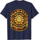 Radiate Positivity Vintage Sun Inspirational Motivational T-Shirt - T-Shirt | Navy