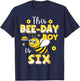 This Bee-Day Boy Is Six 6 Years Old 6th Birthday Bumble T-Shirt - T-Shirt | Navy