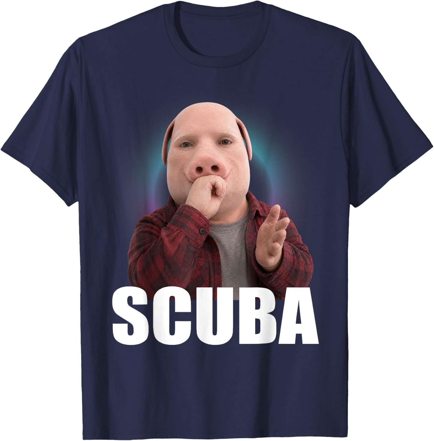 Funny Scuba Dance Meme John Pork BrainRot T-Shirt - T-Shirt | Navy