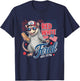 Red White and Feral USA Possum 4th of July Merica Men Kids T-Shirt - T-Shirt | Navy