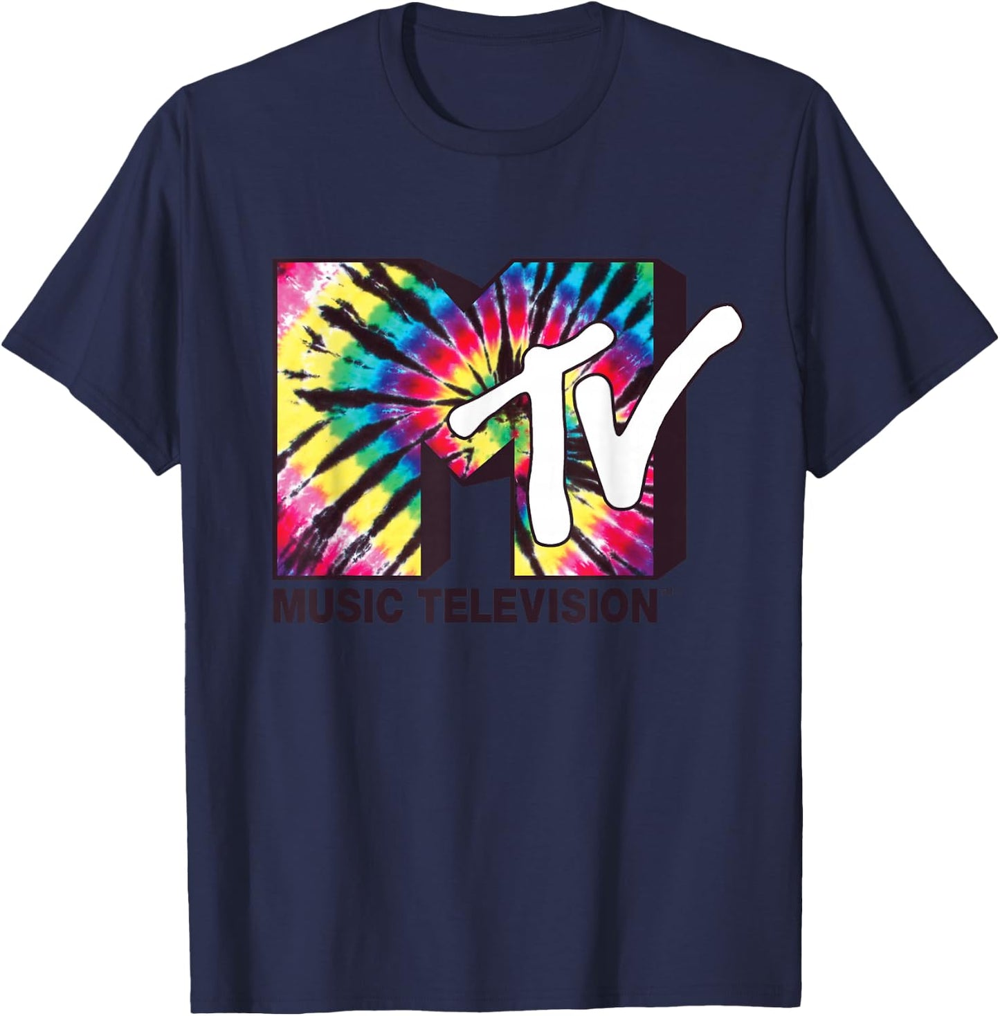 MTV - Tie Dye Logo T-Shirt - T-Shirt | Navy