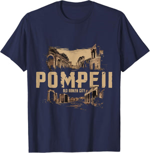 Roman Empire Italy Pompeii Outfit Volcano T-Shirt - T-Shirt | Navy