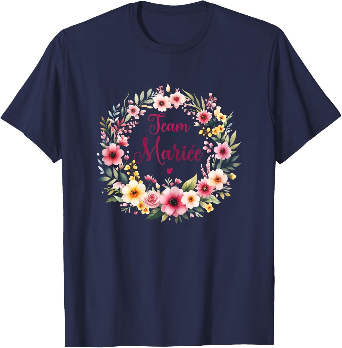 Evjf Team Bride Evjf Team Bridal Team Bride Evjf , white T-Shirt - T-Shirt | Navy