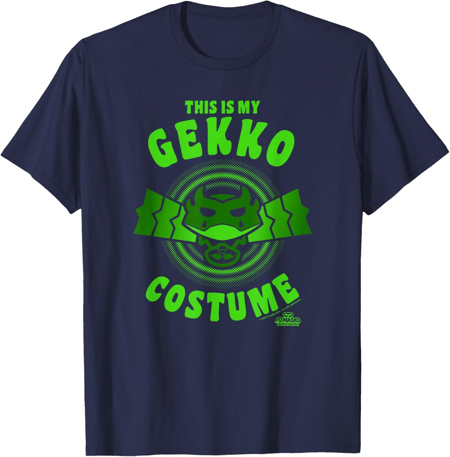 PJ Masks Halloween This is My Gekko Costume Logo T-Shirt - T-Shirt | Navy