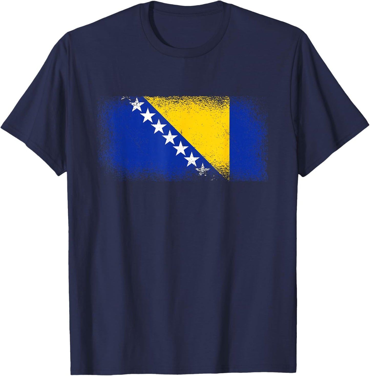 Bosnische Flagge Bosnien und Herzegowina T-Shirt - T-Shirt | Navy