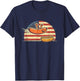 Hot Dog Jumping Into Bun Funny Sausage BBQ High Dive T-Shirt - T-Shirt | Navy