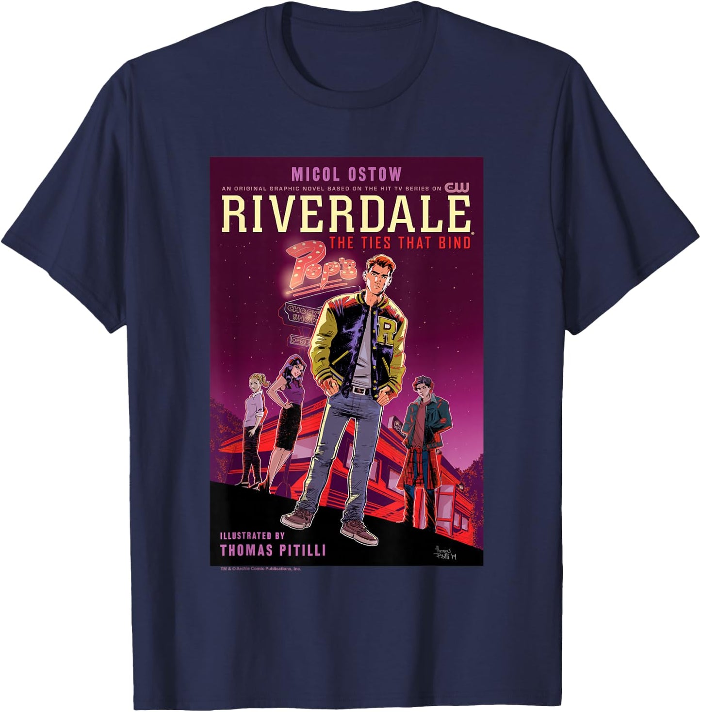 Archie Comics Riverdale The Ties that Bind Halloween T-Shirt - T-Shirt | Navy