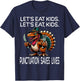 Funny Thanksgiving Teacher Turkey Lets Eat Kids Punctuation T-Shirt - T-Shirt | Navy