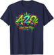 420 Cannabis Graffiti Art Urban Weed Streetwear T-Shirt - T-Shirt | Navy