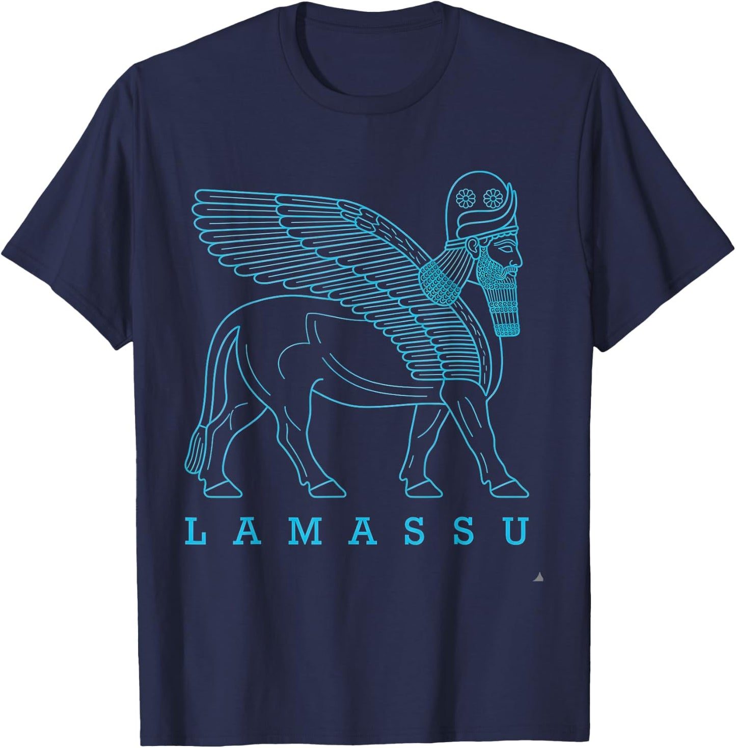 Assyrischer Lamassu T-Shirt - T-Shirt | Navy