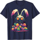 Horror Easter Bunny Egg Hunt Creepy Cute Goth Alt Aesthetic T-Shirt - T-Shirt | Navy
