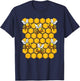 Beekeeper Honeycomb Honey Honeybee Beekeeping Bee Lover T-Shirt - T-Shirt | Navy