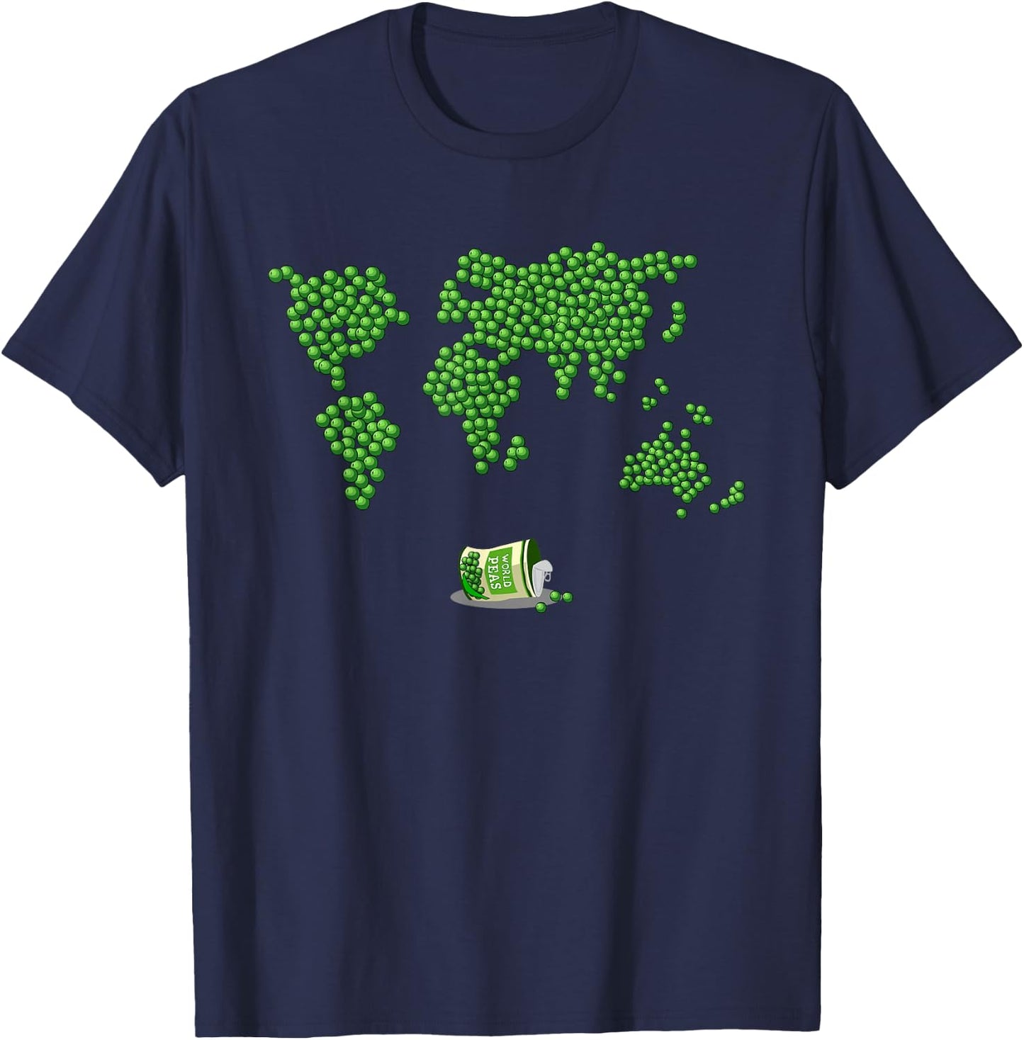 World Peas Pun Gifts Sarcastic Dad Joke Funny Pun T-Shirt - T-Shirt | Navy