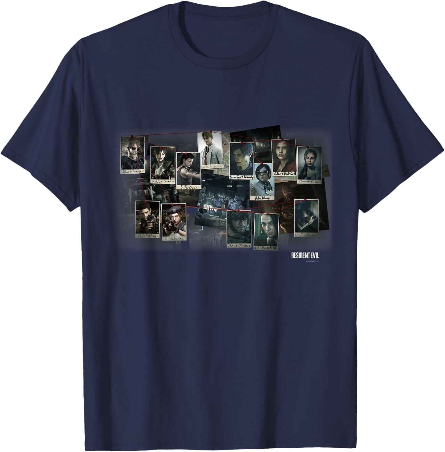 Resident Evil 1,2,3 T-Shirt - T-Shirt | Navy