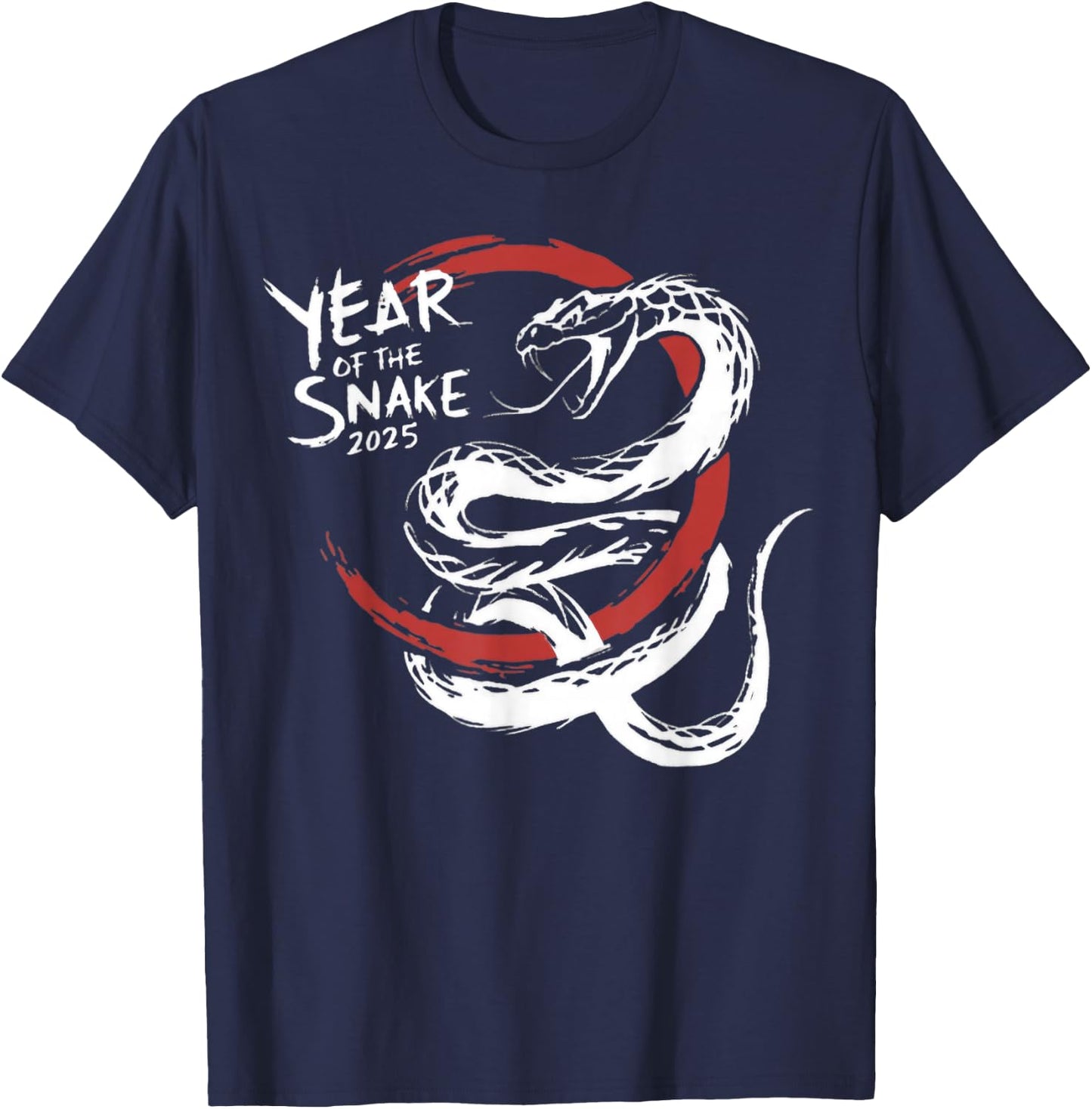 Chinese New Year Zodiac Sign 2025 Year of The Snake T-Shirt - T-Shirt | Navy