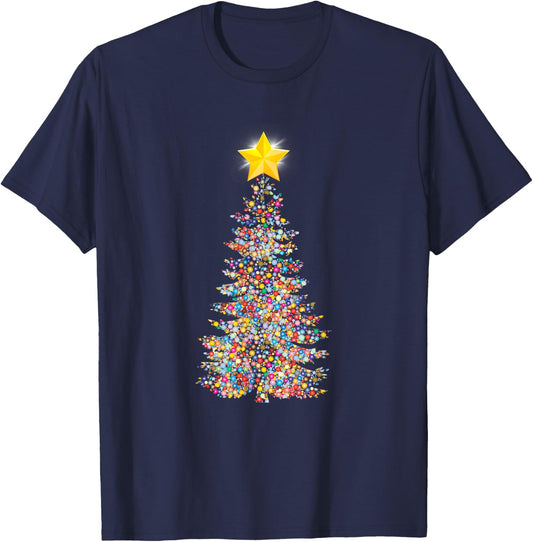 Christmas Tree , Funny Christmas Gift T-Shirt - T-Shirt | Navy