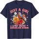 American Robin Bird Just A Girl Who Loves American Robin T-Shirt - T-Shirt | Navy