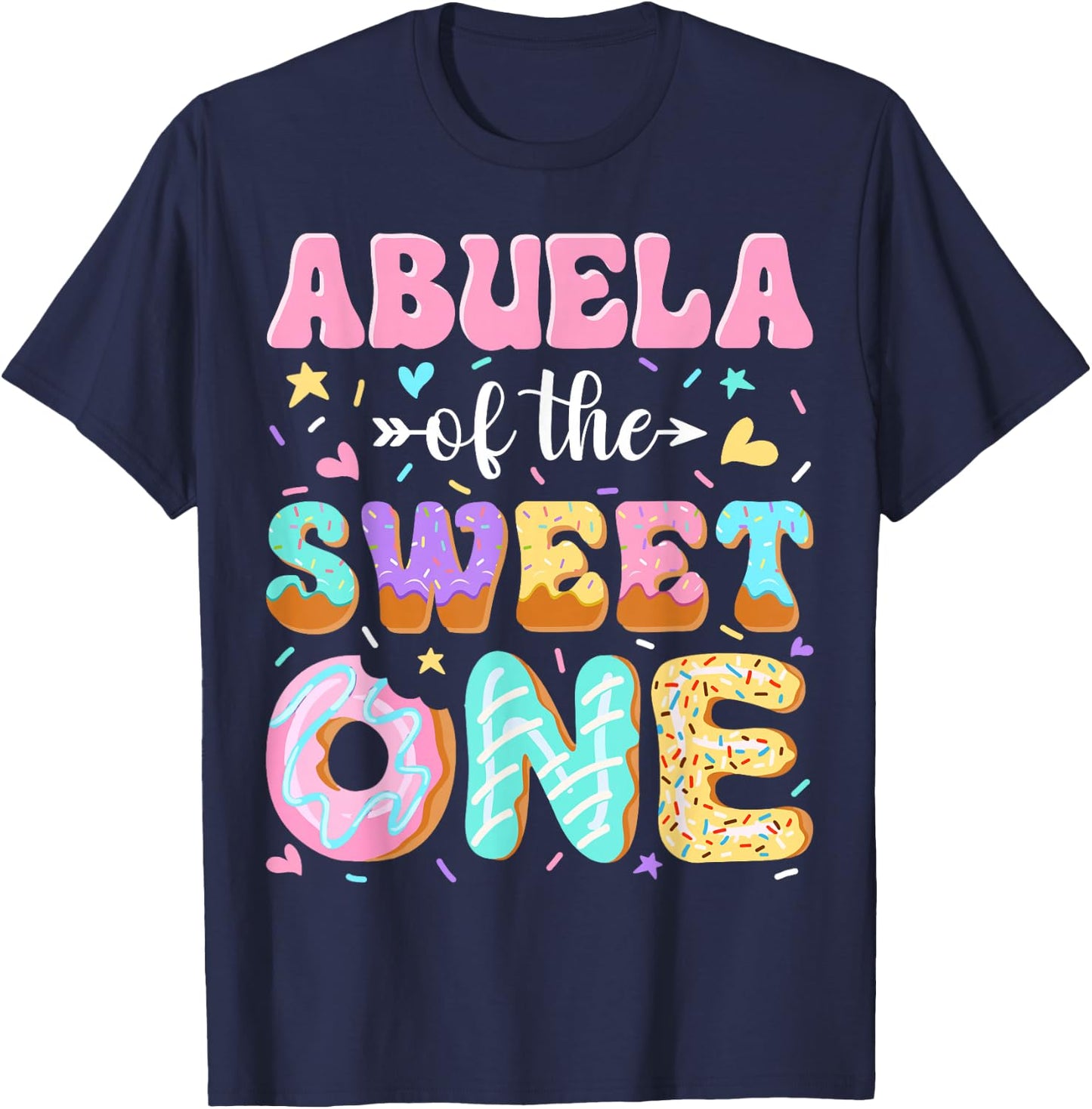 Abuela of The Sweet One First Birthday Matching Family T-Shirt - T-Shirt | Navy
