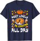 Funny Thanksgiving Family Most Likely To Be Cooking All Day T-Shirt - T-Shirt | Navy