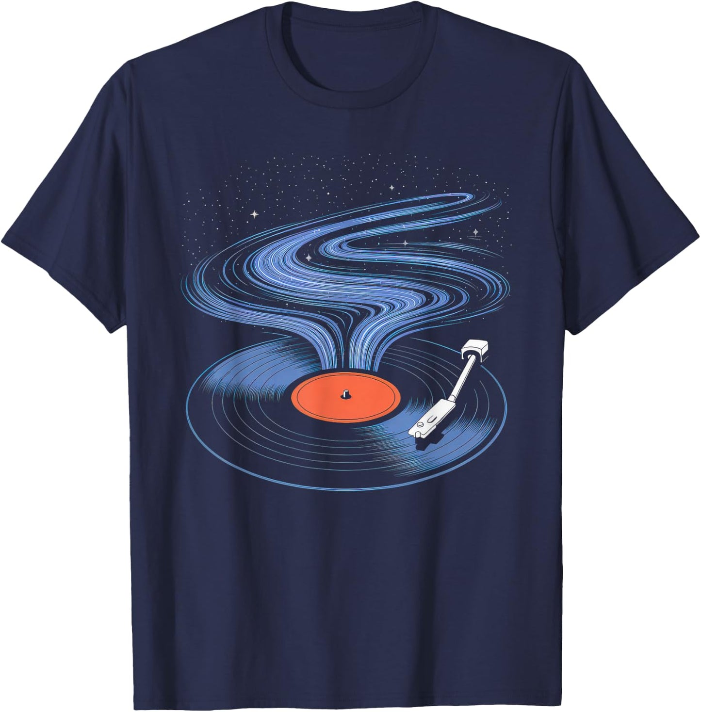 Vinyl Vinyl Switch Turntable Vintage Platinum , Black, S T-Shirt - T-Shirt | Navy