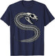 Snake Skeleton Halloween T-Shirt - T-Shirt | Navy