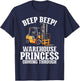 Beep Beep Warehouse Princess coming Through Forklift T-Shirt - T-Shirt | Navy