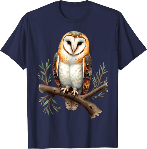 Perched Owl, Owl Illustration