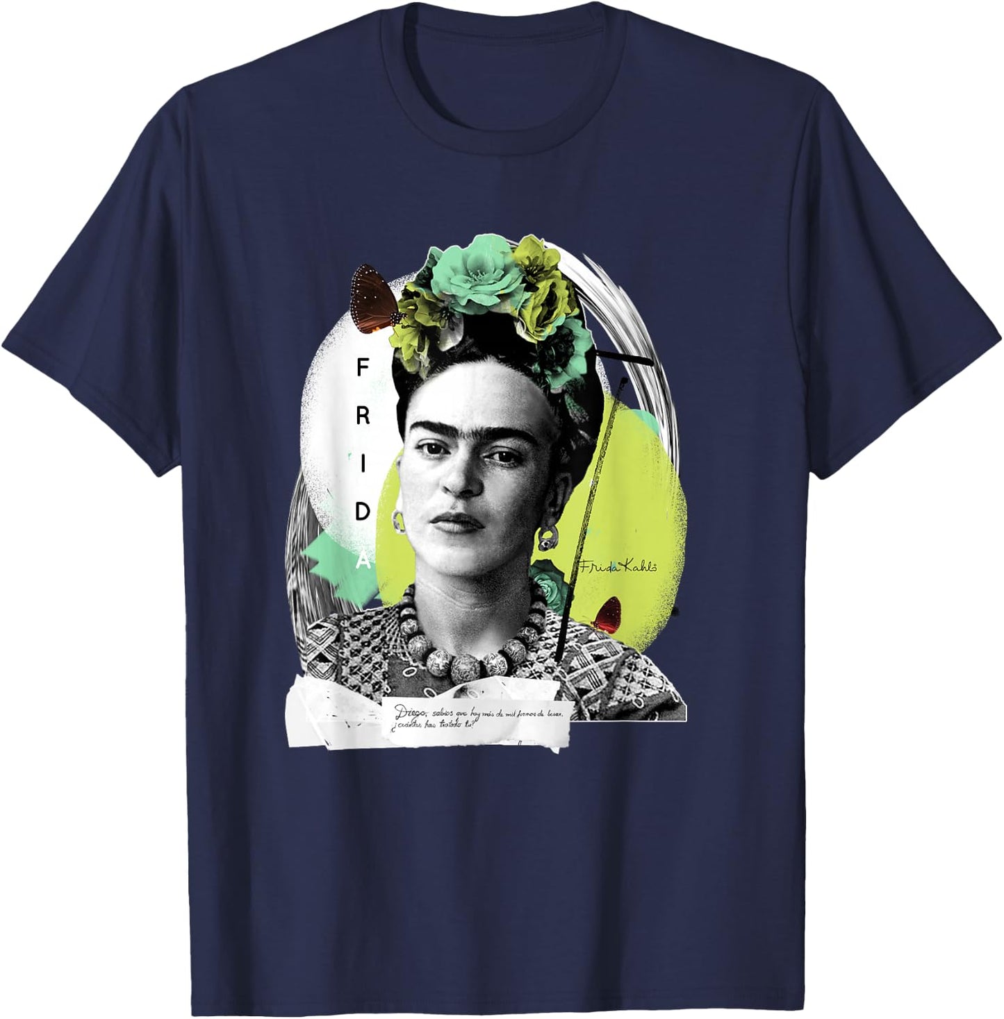 Frida Kahlo - Vielzahl von Artikeln T-Shirt - T-Shirt | Navy