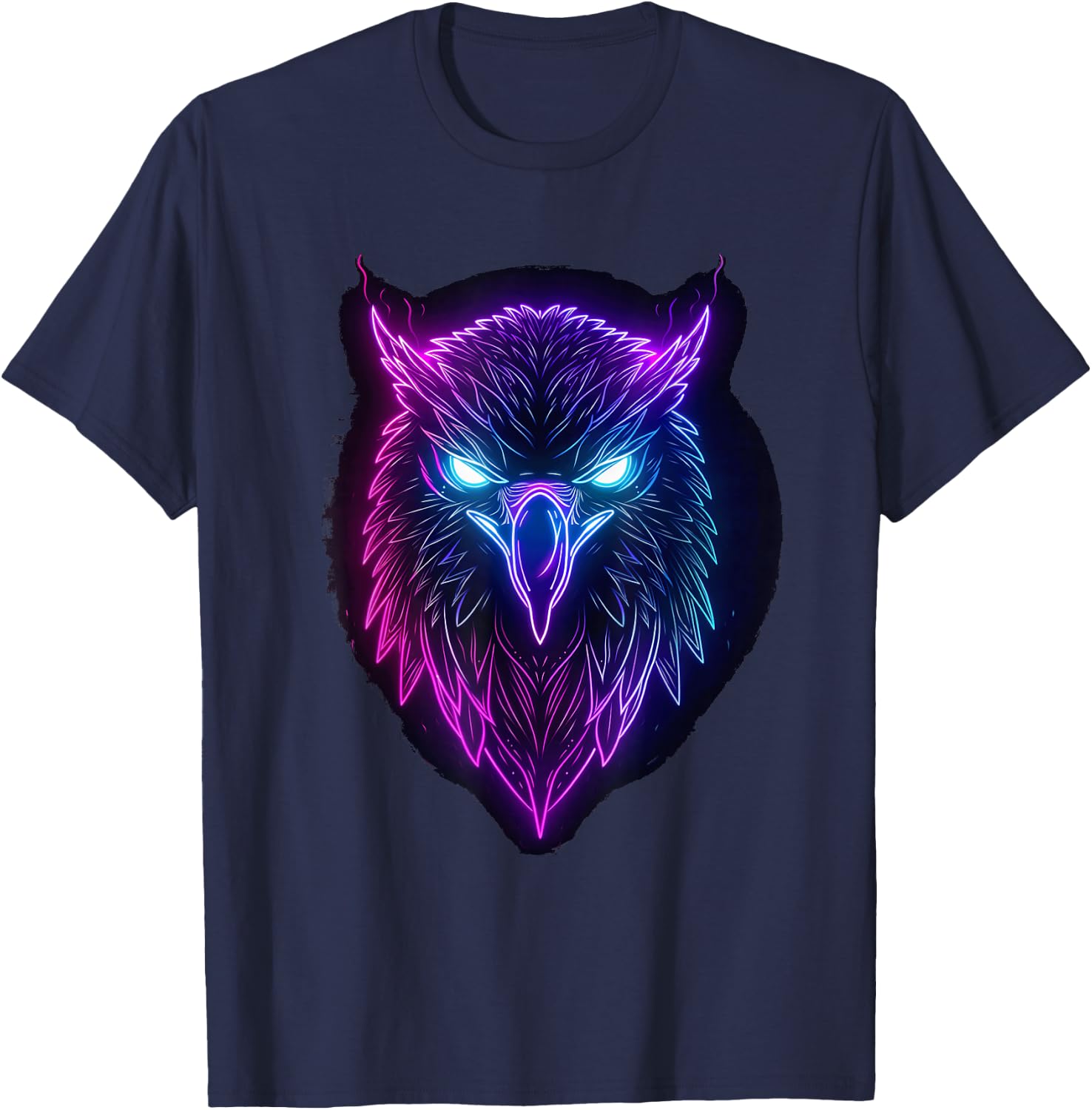 Odin farbiger lila Rabe Odins Rabe Wikinger Walhalla Pagan T-Shirt - T-Shirt | Navy