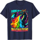 Firing Up My Imagination Colorful Dragon Creativity T-Shirt - T-Shirt | Navy