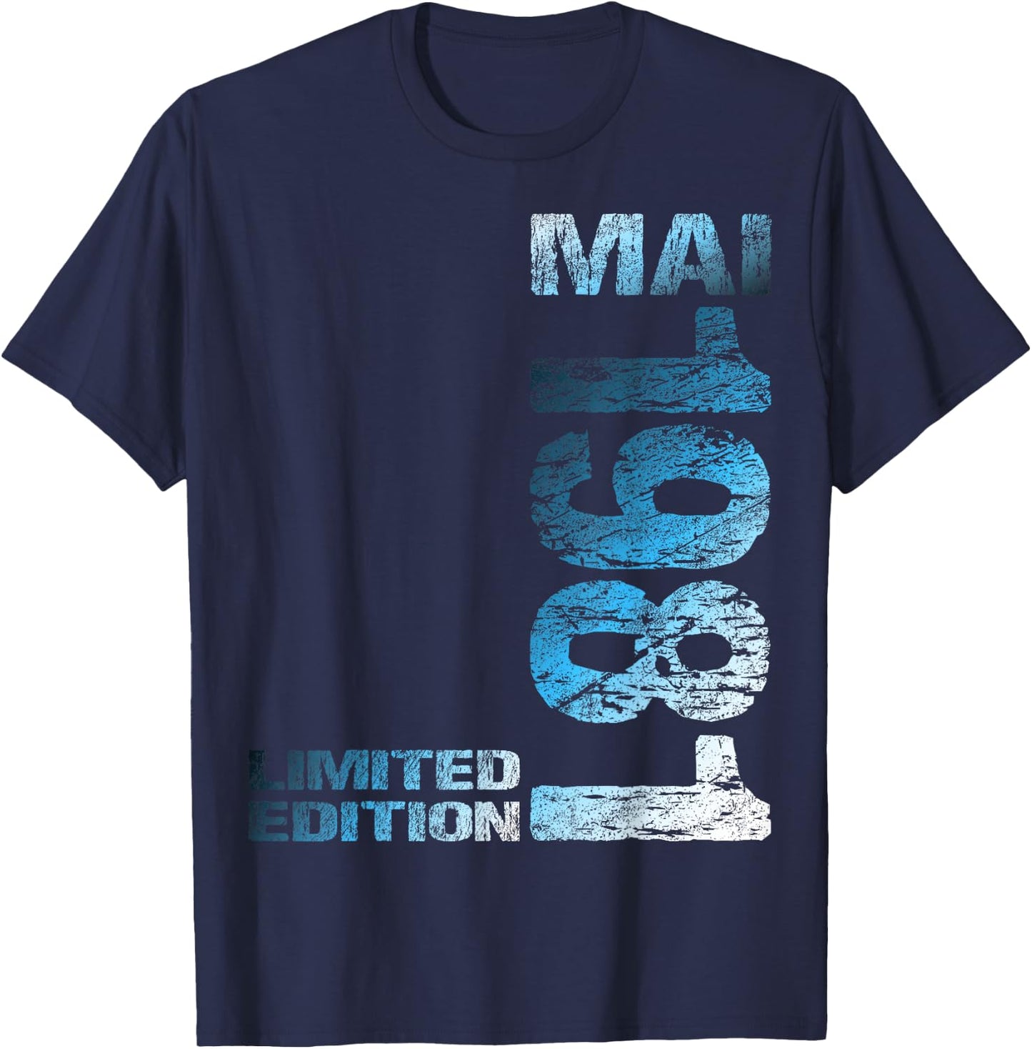 Limited Edition Mai 1981 Mann Frau 45. Geburtstag T-Shirt - T-Shirt | Navy
