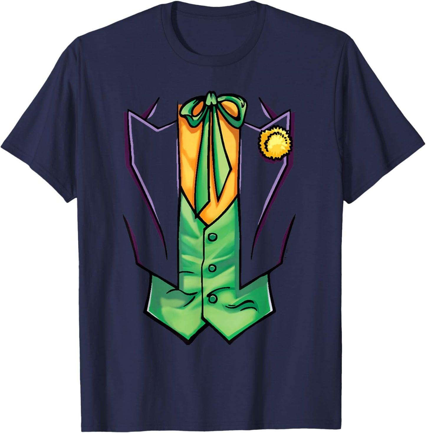 Batman Joker Costume , Purple, S T-Shirt - T-Shirt | Navy