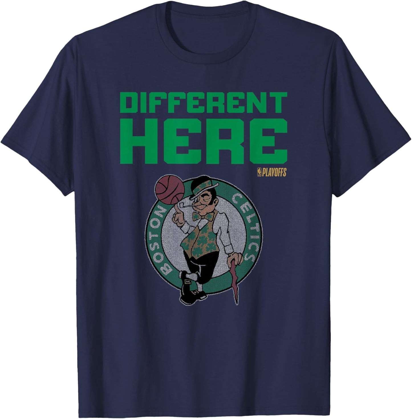NBA 2026 Playoffs Mantra Celtics Billboard T-Shirt - T-Shirt | Navy