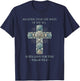 Christian Seashell Style Beach T-Shirt - T-Shirt | Navy