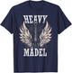 Women's Heavy Girls Rocker Metal , black T-Shirt - T-Shirt | Navy