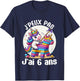 Child Je Peux Pas J'ai 6 Years Birthday Unicorn Girl Pinata , Blue, 2 T-Shirt - T-Shirt | Navy