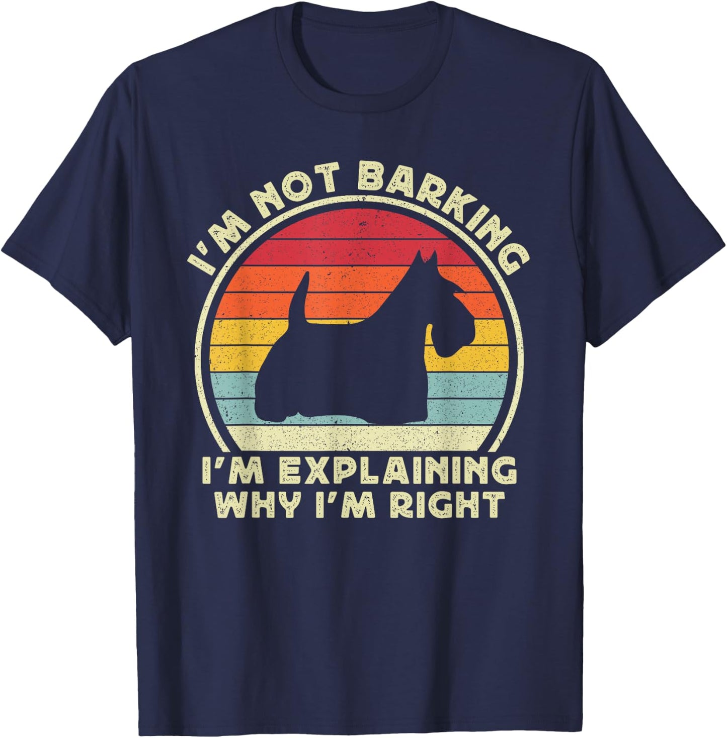 Funny Scottish Terrier Dog Women Kids Scotty Scottie T-Shirt - T-Shirt | Navy